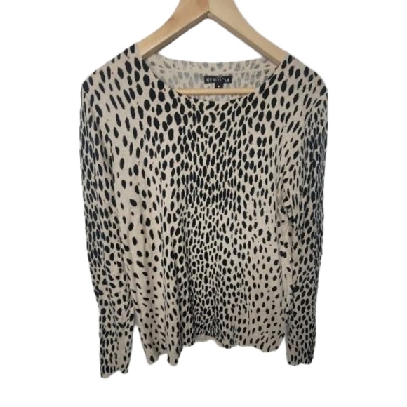 J. Crew Mercantile Women's Leopard Sweater Size M - Picture 3 of 7